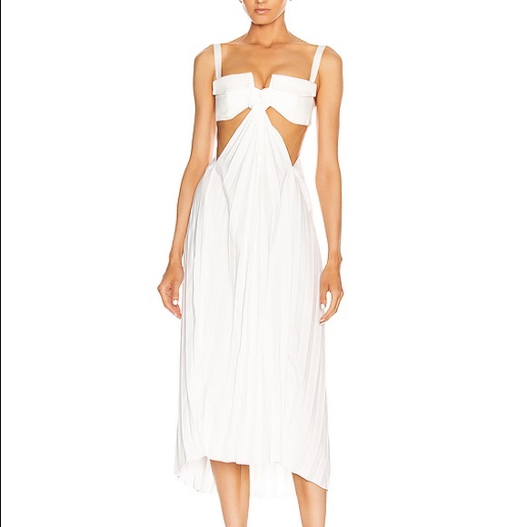 NWT Dion Lee Runway Bra Pleated Dress 0 - Picture 2 of 10